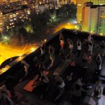 йога на крыше